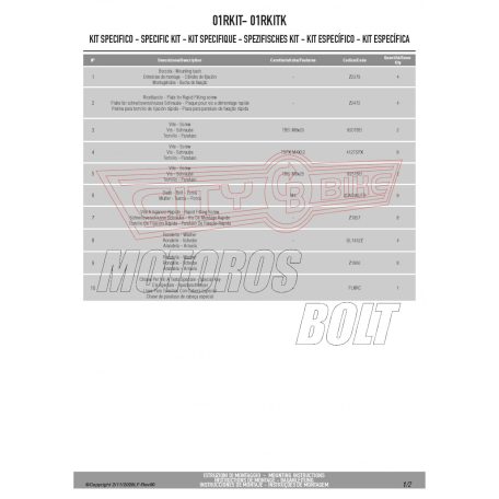 Givi rögzítőszett 01RKIT