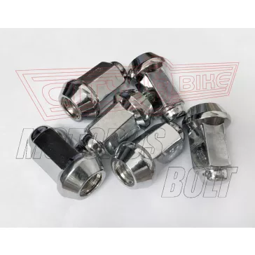 Kerékanya Quad M10x1,25 menet króm (16 db)