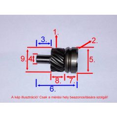 Berugóracsni KÍNAI 50 4T   ( 7 fogas )
