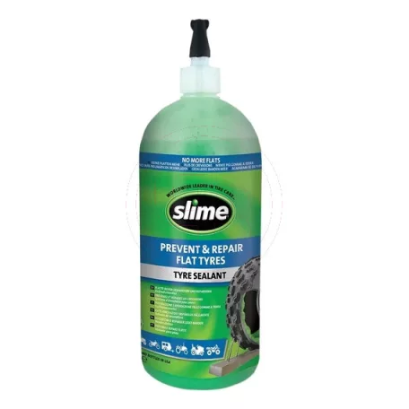 SLIME defektmegelőző és javító folyadék- max70km/h- tömlő nélküli kerékhez (946 ml)