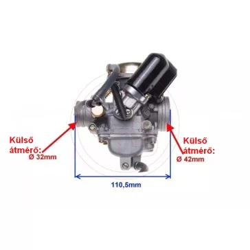 Karburátor 4 ütemü 125ccm robogóhoz