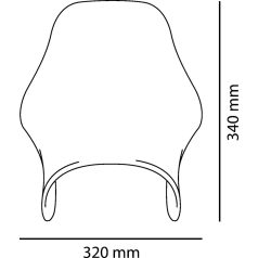 Plexi-univerzális PUIG füst színű