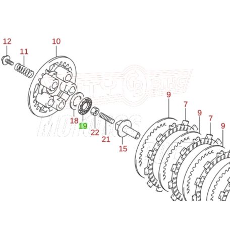 Kuplung kinyomó csapágy radiális SUZUKI  gyári