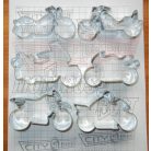 Süti kiszúró Motor forma 6 db-os