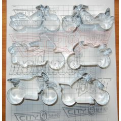 Süti kiszúró Motor forma 6 db-os