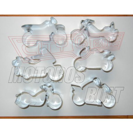 Süti kiszúró Motor forma 6 db-os