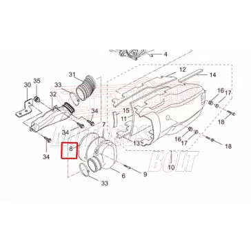 Levegőszűrő YAMAHA X-City / X-Max 125 varióhoz! RMS