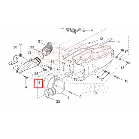 Levegőszűrő YAMAHA X-City / X-Max 125 varióhoz!  RMS