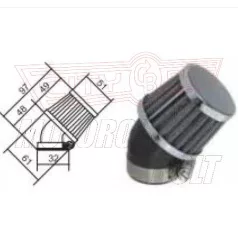 Levegőszűrő-TUNING 32mm RACING 45fok RMS