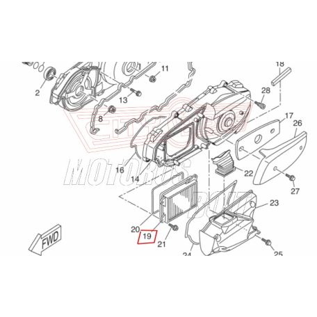 Levegőszűrő YAMAHA MAJESTY 400 RMS
