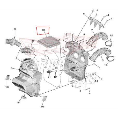 Levegőszűrő YAMAHA T-MAX 560  RMS