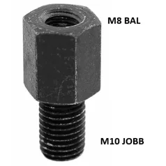 Tükörmenet átalakító bal m8ról, jobb m10re