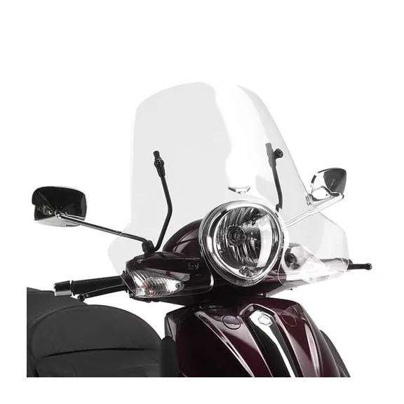 Plexi-szélvédő Piaggio Beverly Tourer 125-250-300-400 (08-10) / Piaggio Beverly 500 (03-07) GIVI Plexi-szélvédő Piaggio Beverly Tourer 125-250-300-400 (08-10) / Piaggio Beverly 500 (03-07) GIVI