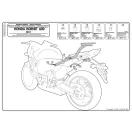 Csomagtartó alap Honda CBR 600 F (11-13) / Honda Hornet 600 (11-13) GIVI