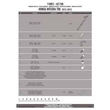 Csomagtartó alap Honda Integra 700 (12-13) GIVI
