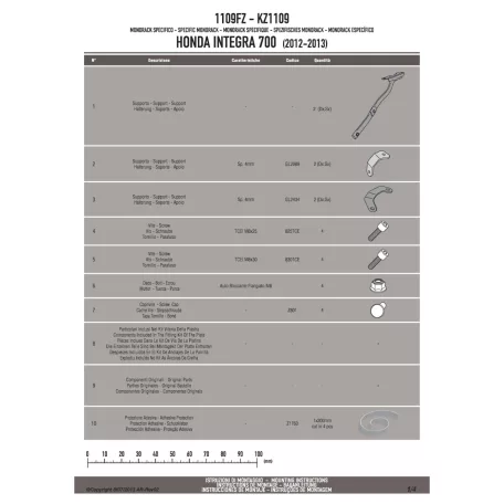 Csomagtartó alap Honda Integra 700 (12-13) GIVI