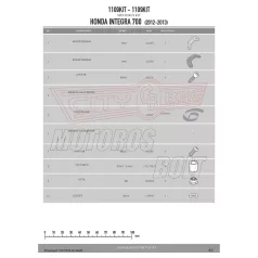   Kiegészítő szett oldaldoboz tartóhoz Honda Integra 700 (12-13) GIVI