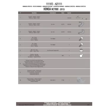   Csomagtartó alap Honda NC 700 S (12-13) / Honda NC 750 S (14-15) / Honda NC 700 X (12-13) / Honda NC 750 X (14-15) GIVI