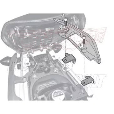   Kiegészítő szett oldaldoboz tartóhoz Honda NC 700 S (12-13) / Honda NC 750 S (14-15) / Honda NC 700 X (12-13) / Honda NC 750 X (14-15) GIVI