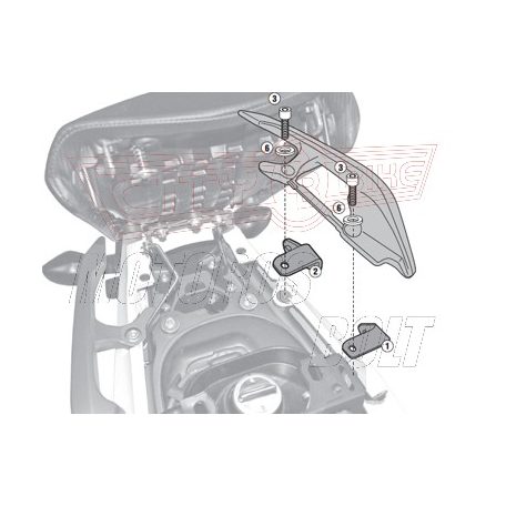 Kiegészítő szett oldaldoboz tartóhoz Honda NC 700 S (12-13) / Honda NC 750 S (14-15) / Honda NC 700 X (12-13) / Honda NC 750 X (14-15) GIVI