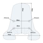 Plexi-szélvédő Honda SH 125I-150I ABS (12-16) / Honda SH 125I-150I (2017-2019) GIVI