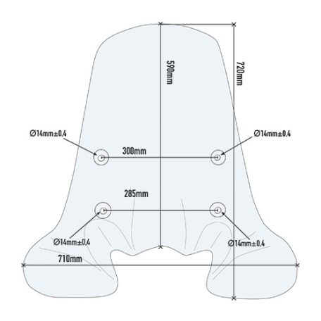 Plexi-szélvédő Honda SH 125I-150I ABS (12-16) / Honda SH 125I-150I (2017-2019) GIVI