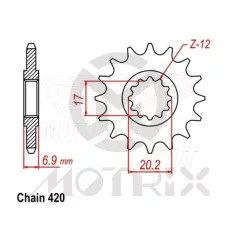 Lánckerék első 1120-15 MOTRIX