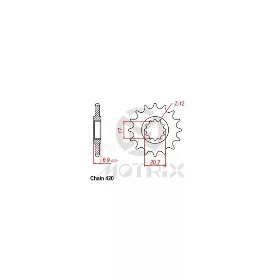 Lánckerék első 1120-15 MOTRIX Lánckerék első 1120-15 MOTRIX