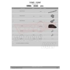   Oldaldoboztartóhoz kiegészítő szett HONDA CB 500 X (13-23)/ NX 500 (2024) GIVI