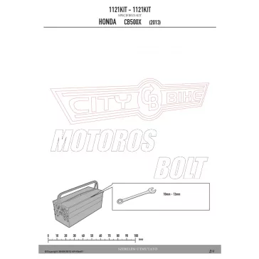   Oldaldoboztartóhoz kiegészítő szett HONDA CB 500 X (13-23)/ NX 500 (2024-2025) GIVI