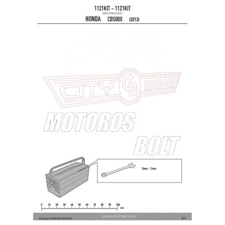 Oldaldoboztartóhoz kiegészítő szett HONDA CB 500 X (13-23)/ NX 500 (2024) GIVI