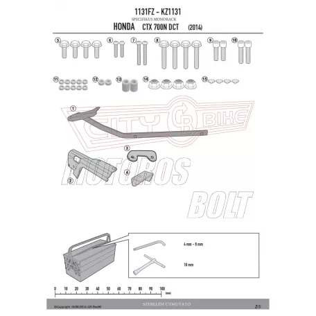 Csomagtartó alap HONDA CTX 700N DCT (14-16) GIVI