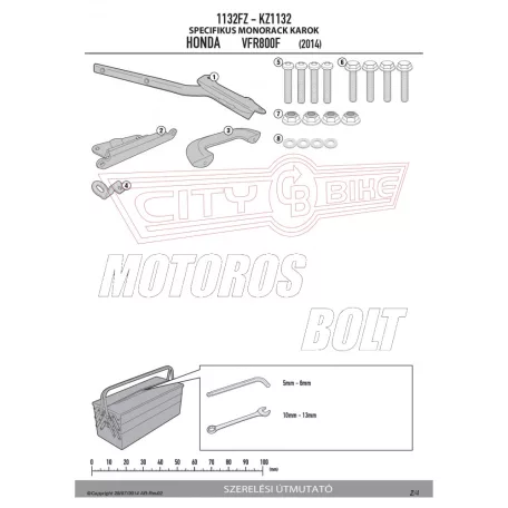 Csomagtartó alap HONDA VFR 800 F (14-18) GIVI