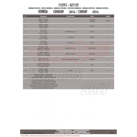 Csomagtartó alap HONDA CB 650 F / HONDA CBR 650 F (2014-2016) / HONDA CB 650 F (2017-2018) GIVI