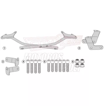   Csomagtartó alap Honda NC 750 S (2016-2018) / Honda NC 750 X (2016-2018) GIVI
