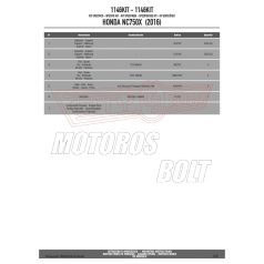   Kiegészítő szett oldaldoboz tartóhoz Honda NC 750 S (2016-2018) / Honda NC 750 X (2016-2018) GIVI