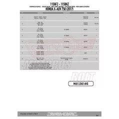 Csomagtartó alap Honda X-ADV 750 (2017-2020) GIVI