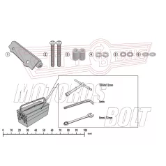   Kiegészítő szett oldaldoboz tartóhoz Honda CRF 1000 L Africa Twin (2018) / Honda CRF 1000 L Africa Twin Adventure Sports (2018) GIVI