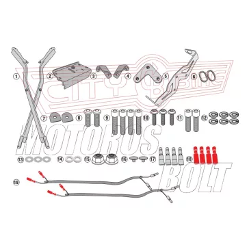   Csomagtartó alap Honda CB 1000 R (2018-2020) / Honda CB 1000 R (2021-2025) GIVI