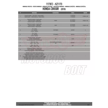 Csomagtartó alap Honda CB 650 R (2019) GIVI