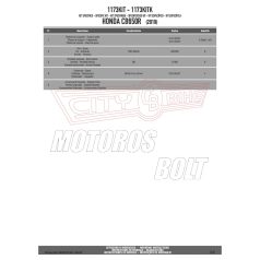   Kiegészítő szett csomagtartó alaphoz Honda CB 650 R (2019) GIVI