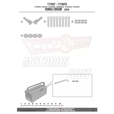   Kiegészítő szett csomagtartó alaphoz Honda CB 650 R (2019) GIVI