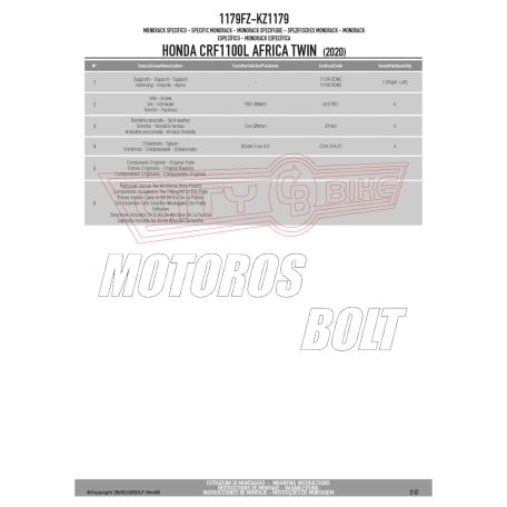 Csomagtartó alap Honda CRF 1100 L Africa Twin (2020-2023) GIVI
