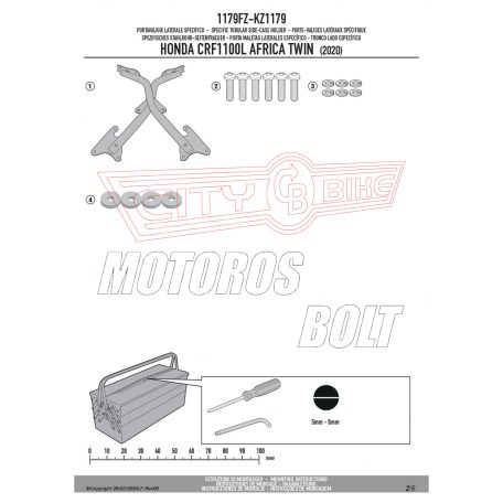 Csomagtartó alap Honda CRF 1100 L Africa Twin (2020-2023) GIVI