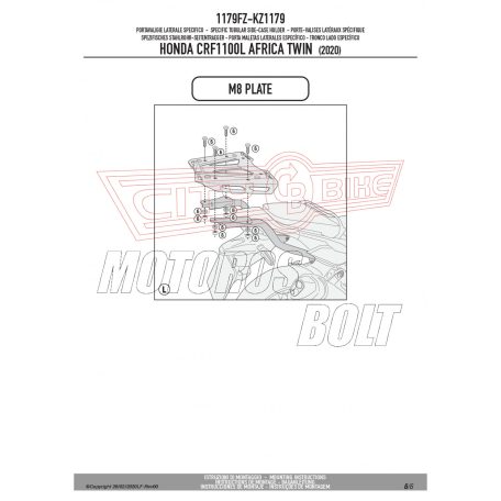 Csomagtartó alap Honda CRF 1100 L Africa Twin (2020-2023) GIVI