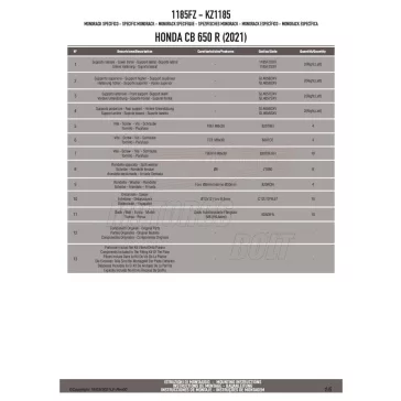 Csomagtartó alap HONDA CB 650 R (21-23) GIVI