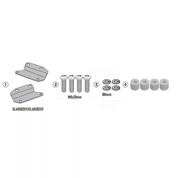 Kiegészítő szett oldaldoboz tartóhoz HONDA CB 650 R (21-23) GIVI Kiegészítő szett oldaldoboz tartóhoz HONDA CB 650 R (21-23) GIVI