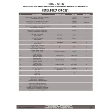 Csomagtartó alap HONDA FORZA 750 (21-25) GIVI