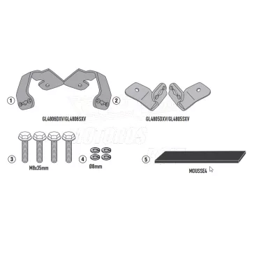   Kiegészítő szett oldaldoboz tartóhoz HONDA NC 750 X (21-24) GIVI
