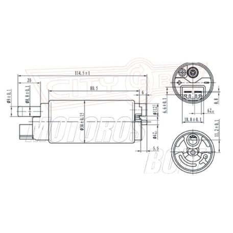 Benzinpumpa Piaggio / Aprilia / Harley